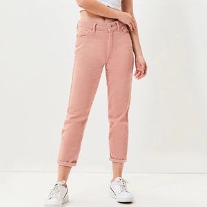 Pink corduroy jeans